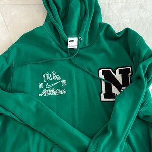Nike Men's Emerald Green Hoodie with 'N' Patch
